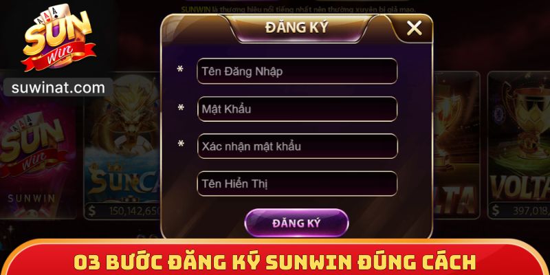 03 bước đăng ký SUNWIN đúng cách